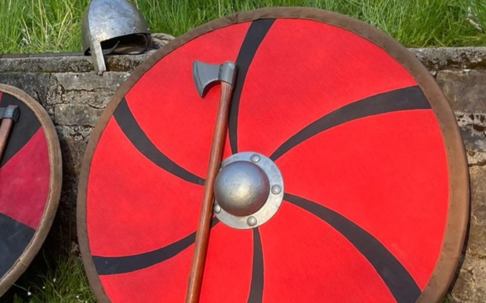 Eine Wikinger Larp Schild