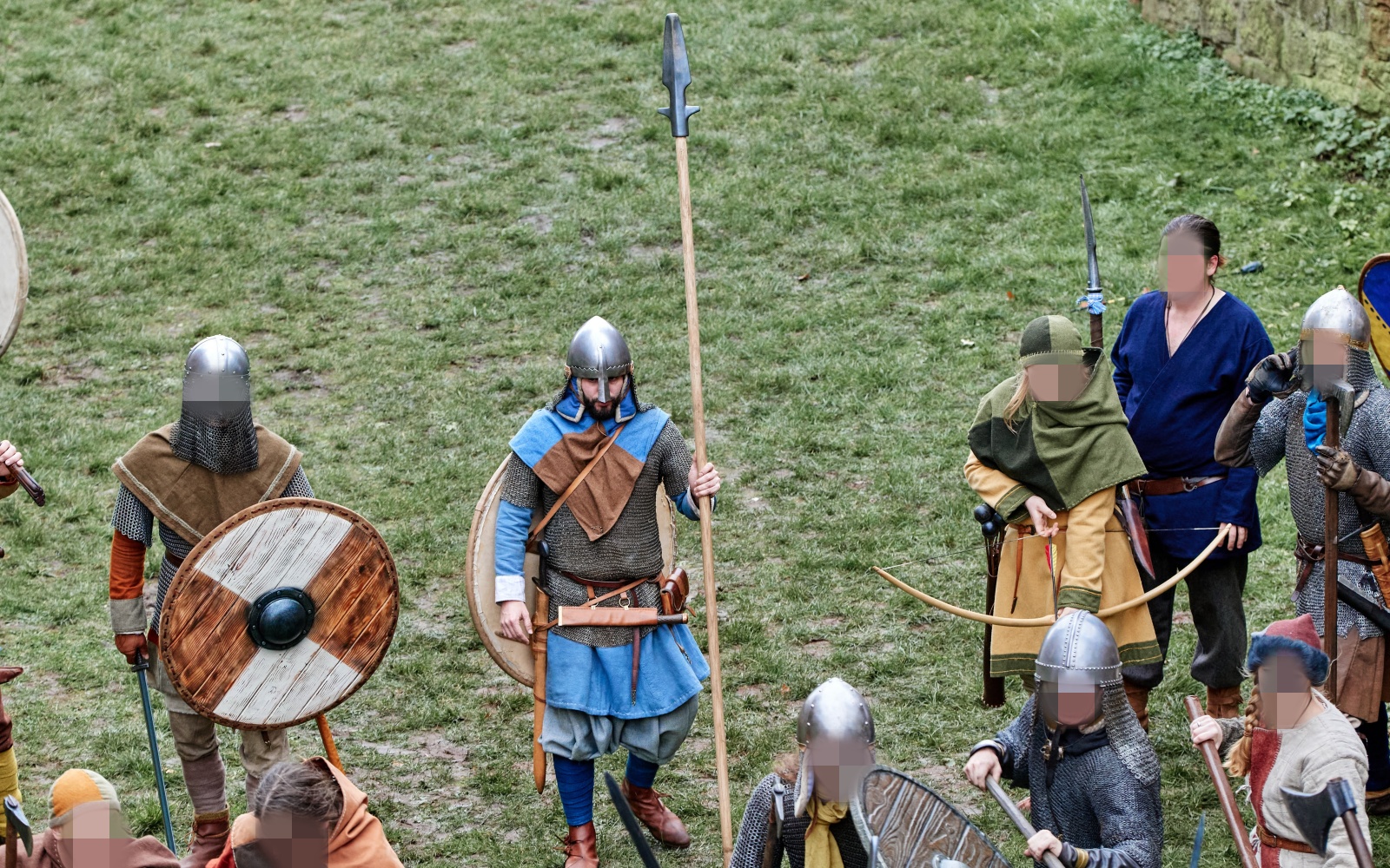 Ein Krieger im Schlachtgetümmel (Foto von Sebastian Fischer)
